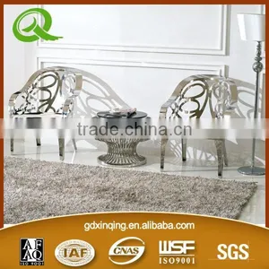 FC28 Living Room Furniture Stainless Steel Leisure Chair Modern Leisure Chair thumbnail-1