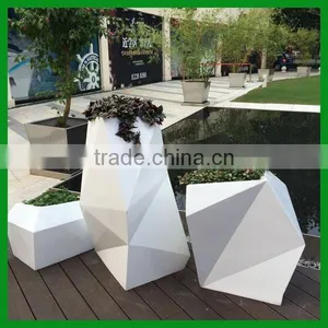 FO-237 Outdoor Garden Fiberglass Flower Planter for Decor thumbnail-3
