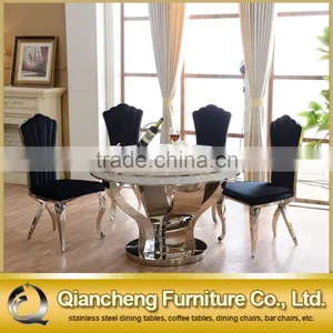 Modern 8 Seater Marble Dining Table Black Stone Table thumbnail-2