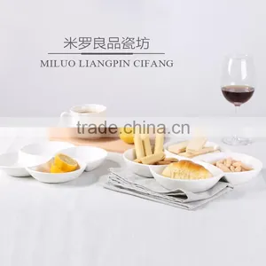 Hot Sale White 4 Compartment Grids Dish/plates thumbnail-2