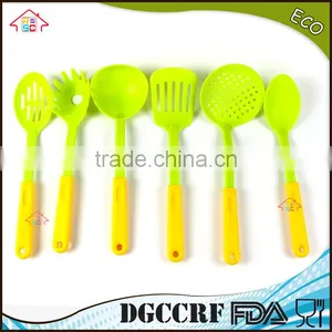 NBRSC Set of 6 Pieces Nylon Kitchen Utensil Plastic Cooking Tools Ladle Slotted Strainer Spatula Spoon Solid thumbnail-3