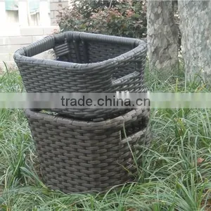 Aluminum Outdoor Furniture Waterproof Rattan Basket Storage Boxs thumbnail-1