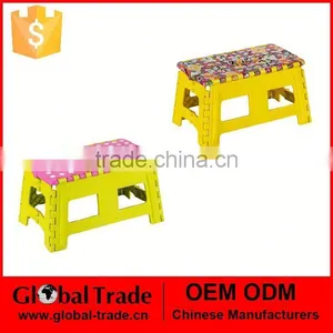 Good Quality Nice Looking Anti-Slip Plastic Folding Step Stool Folding Plastic Stool 450721 thumbnail-1