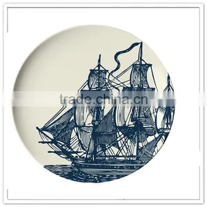 Professional China Manufacturer Custom Printed Reusable Melamine Kids Christmas Plate thumbnail-2