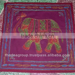Purple Color Elephant Design Cushion Covers-102 thumbnail-1