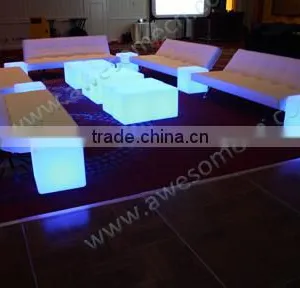 Lighted Lounge Room Decorative Cube Stool for Sale thumbnail-4