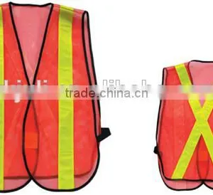 Red High Visibility Reflective Safety Vest,reflective Safety Straps Vest thumbnail-1