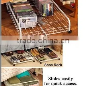 Sliding Metal Storage Rack/ Bedroom Storage Rack thumbnail-2