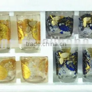 GH304 12pcs Glass Drinking Set With Deco thumbnail-1
