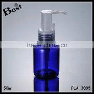Travel Size Plastic Bottles50ml Hair Shampoo Bottle Shampoo Pump Blue Bottle Hair Shampoo thumbnail-4
