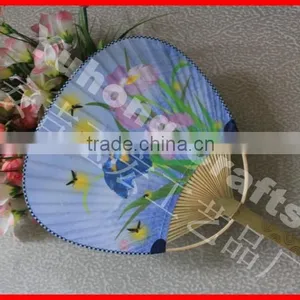 2014 Hot Custom Logo Promotion Branded Paper Fan thumbnail-5