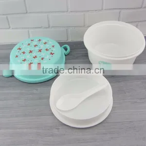 Hot Sale Double Layers Round Plastic Lunch Box thumbnail-4