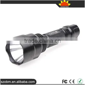 High Quality C8 XM-L T6 LED Tactical Led Flashlight Torch With 3 Mode thumbnail-1