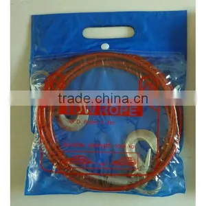 Steel Tow Rope With Hooks - Car Recovery Cable With Shackles - 1000 kg / 1500 kg / 2000 kg / 2500 kg / 3000 kg thumbnail-5