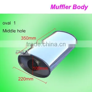 Car Universal Exhaust System Muffler Body thumbnail-1