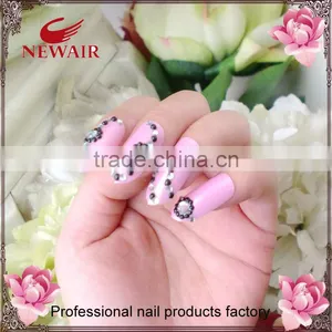 Wholesale Red Diamond Gold Line Series Fashion Nail Tips thumbnail-1