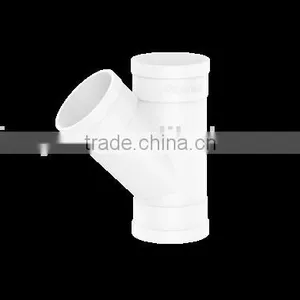 PVC45DEG Skew Equal Tee TY Factory Price Manufacturer Good Quality Fitting UPVC Rubber Joint Plastic Fitting for Drainage thumbnail-2