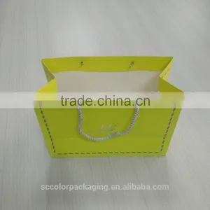 Shenzhen Factory Custom Printed Paper Gift Bag With Drawstring For Wholesale thumbnail-3