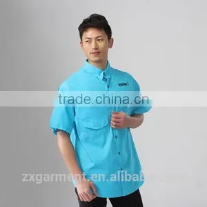 2017 Mens Shirt Cotton Custom Fishing Shirts Custom-made thumbnail-2