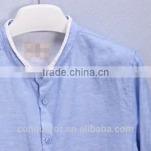 Men's White Linen Shirt HOT! MSRL0046 thumbnail-4
