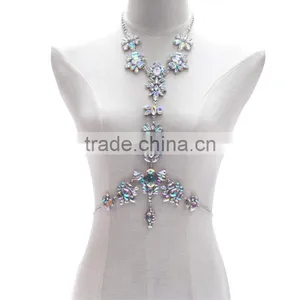 Full Luxury Crystal Gems Fashion Body Chain Jewelry for Women thumbnail-2