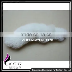 CX-R-18 Wholesale Cheap Custom Cute Fox Fur Tails Fancy Keyring thumbnail-2