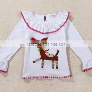 Factory Supply Christmas Outfit Boutique Hot Sale Santa Ride Applique Girl Outfit thumbnail-2