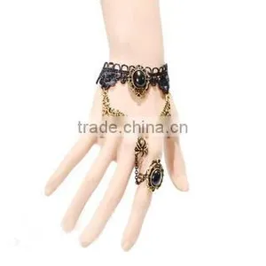 Handmade Lace Spider Bracelets With Ring National Special Jewelry Bracelet Sets Wholesale thumbnail-1