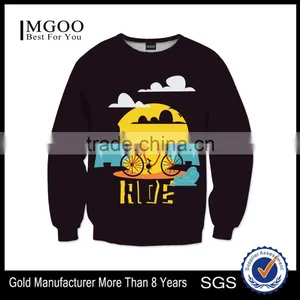 2016 MGOO High Quality 3D Animation Printed Sweatshirt 100% Polyester Crew Neck Custom Design Pullover Sweatshirts For Men thumbnail-3