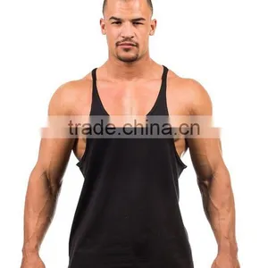 Men Blank Scoop Neck Bodybuilding Tank Tops thumbnail-3
