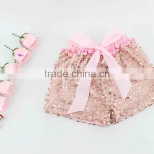 Baby Girl New Design Color Combination Shorts for Summer Plain Color Kids Shorts thumbnail-1
