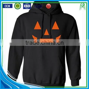 High Quality Orange and Black 100% Polyester Custom Halloween Printing t Shirt and Hoodies thumbnail-1