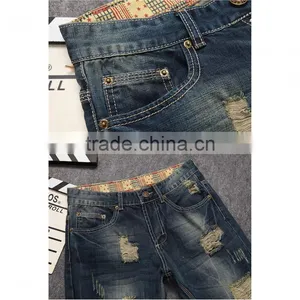 Men Ripped Jeans Wholesale Jeans Pants Top Design Trousers thumbnail-4