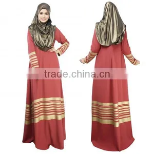 Walson 2017 New Arival Dubai Fancy Kaftan Abaya Ladies Wholesale Maxi Muslim Dress thumbnail-2