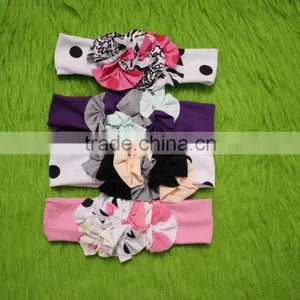 2017Lovely Style Persnickety Girls Hair Accessories Floral Headband Hair Floral Baby Elastic Girls Many Colors Choice Headbands thumbnail-1