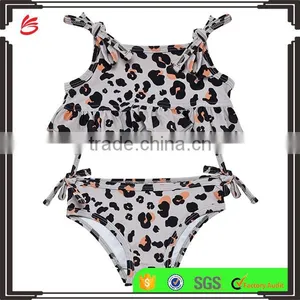 2017 New Style Kids Infant Custom Blue and White Stripe Swimsuit Children Bikini for Little Baby Girls Swimwear thumbnail-6