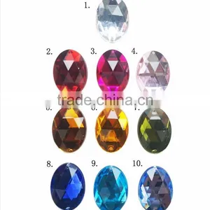 D&D 20pcs Mix Crystals Flat Back Rhinestones for Clothes Acrylic Beads Jewelry Decorations Sewing Accessory thumbnail-1