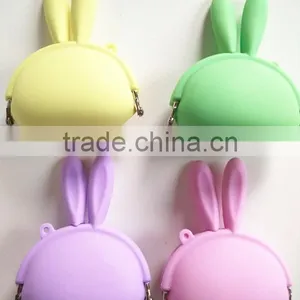 Rabbit Silicone Coin Purse for Wholesale Popular Designs Rubber TPR Silicone Wallet thumbnail-1