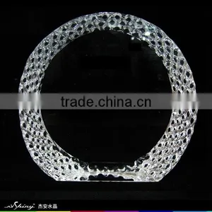 Optic Crystal Glass Round Blank Iceberg Block For Souvenirs Office Decoration JKC-0084 thumbnail-6