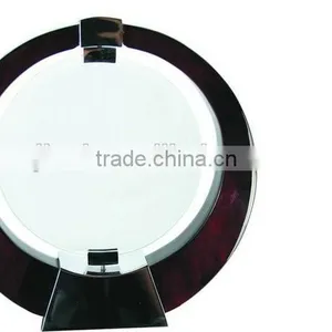 High Quality Blank Round Wooden Glass Trophy Designs for Wooden Base For Trophy JKC-0007 thumbnail-1