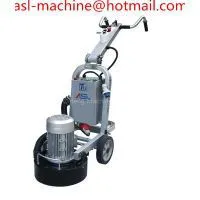 (ASL 430-T12)* Small Concrete Grinder 220V Hand Polisher Install 6 Pcs Floor Polishing Pad @ thumbnail-1