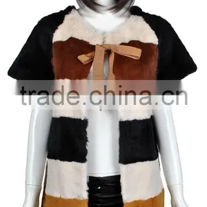 YR530 Many Colors Sheared Rabbit Fur Winter Coat thumbnail-1