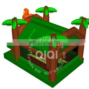 Inflatable Bounce House Jungle With Slide Kids Bouncy Castles for Sale thumbnail-2