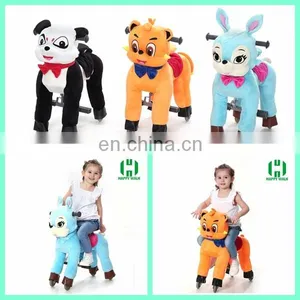 HI EN71&ASTM&CE Happy Mechanical Kid Riding Plush Horse Toy thumbnail-1
