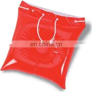 Red Inflatable Beach Pillow Bag thumbnail-1