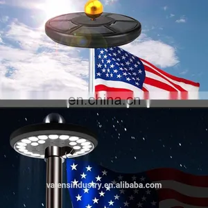 Flagpole Solar Light 24LED Downlight Lighting for 15 to 25 Ft Flag Pole Topper, Auto On/Off Night Light thumbnail-3