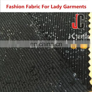 A2927 P/d Polyester Spandex Ottoman Fabric Gold Foil Print Fabric thumbnail-1