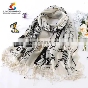 New Women 100% Pashmina Cashmere Scarves Wool Shawl Wrap Long Scarf Stole thumbnail-1