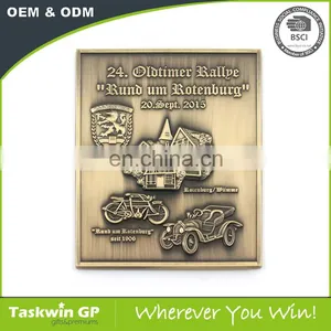Custom Logo Printable Antique Recessed Medal thumbnail-1