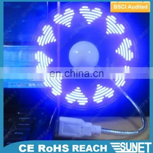 Super Micro Air Cooling Mini Glow Led Usb Fan With Customized Led Message thumbnail-5
